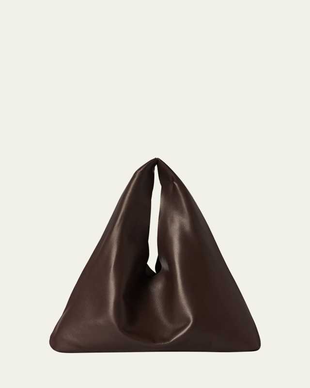 Bindle Small Shoulder Bag in Silk Leather